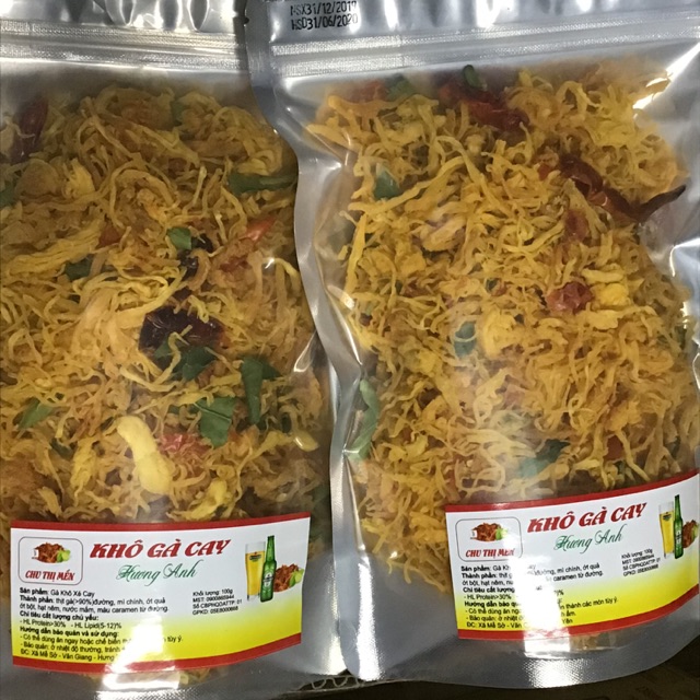 (Sĩ tận xưởng) Khô gà lá chanh 500gr