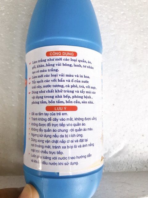 Nước tẩy trắng Javen