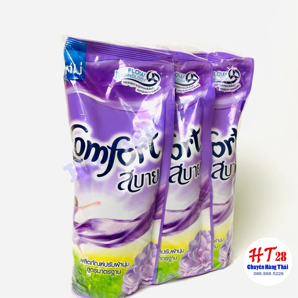 [Combo 3 túi] Nước Xả Comfort Thái Lan Lưu Hương 48h, Nước Xả Vải Comfort Thái 580ml Huongthao28