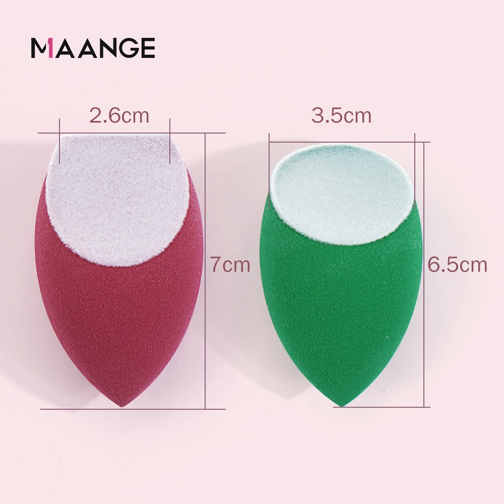 Set 4 mút trang điểm MAGEFY hình bán cầu thấm hút tốt