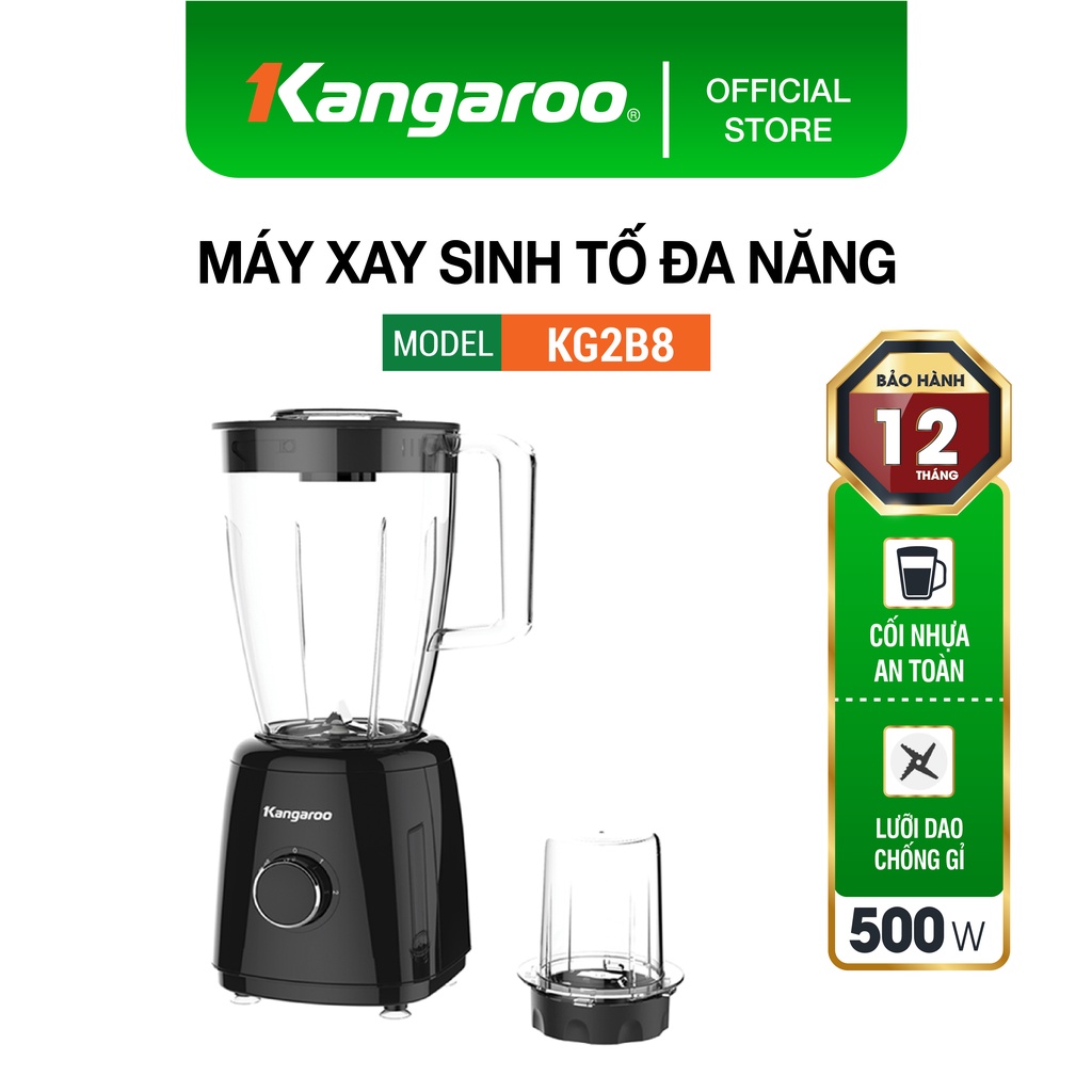 [Mã ELHA22 giảm 6% đơn 300K] Máy xay sinh tố đa năng Kangaroo KG2B8