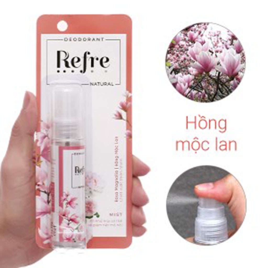 Xịt khử mùi Refre hương nước hoa- Hàng tặng 6ml