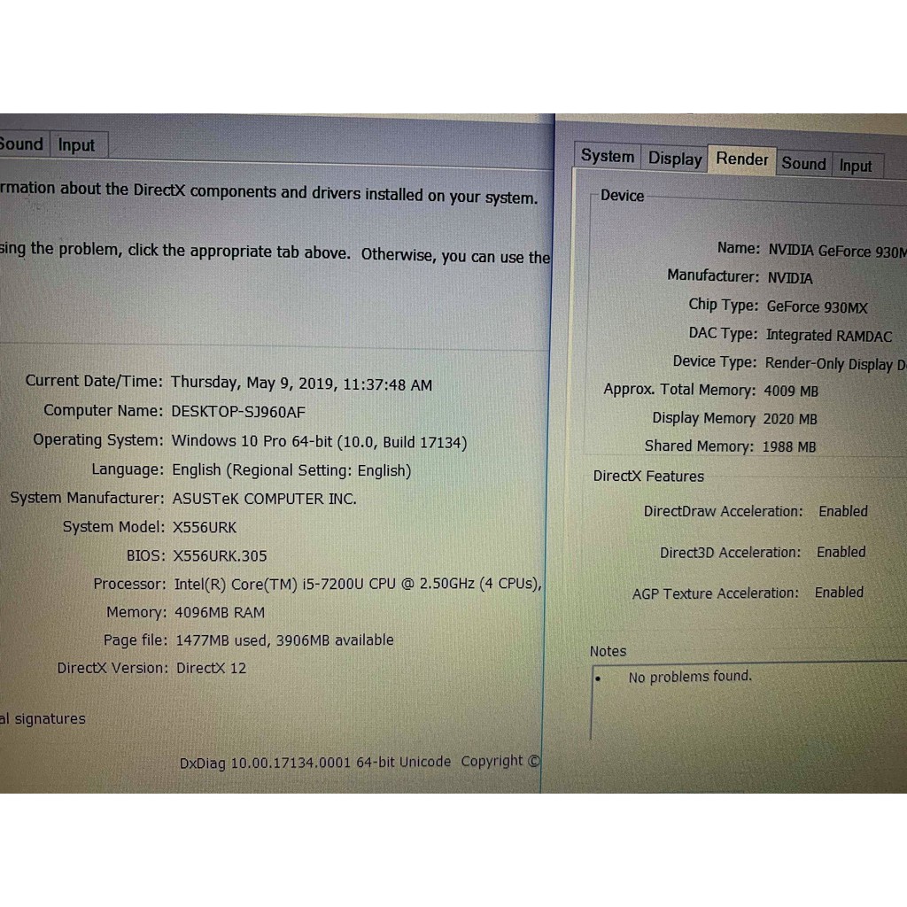 Laptop  Asus A556UR core i5 7200 Ram 4 GB HDD 1000 GB  15.6 Full HD  VGA | BigBuy360 - bigbuy360.vn