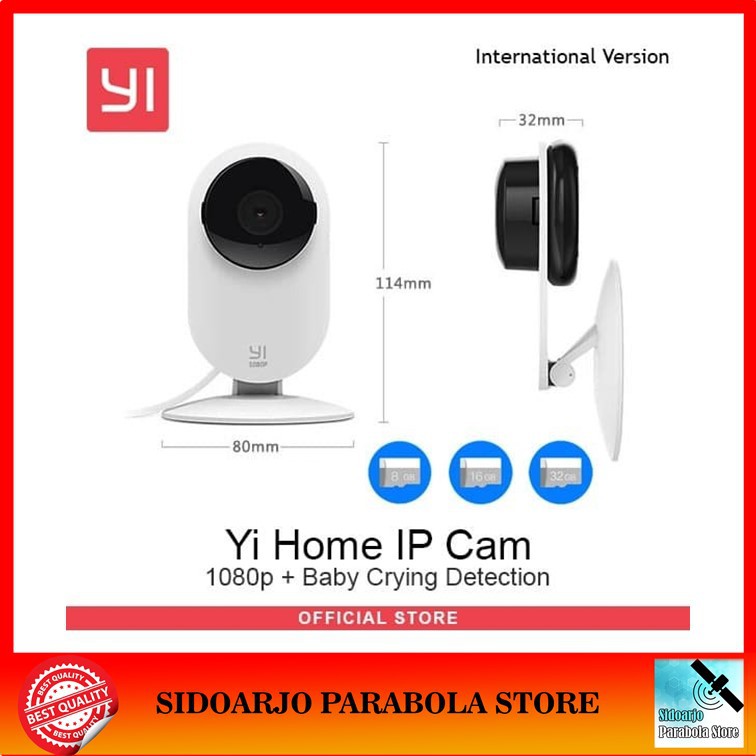 Camera Ip Wifi Xiaomi Xiaoyi Yi Home Ipcam Cctv 1080p