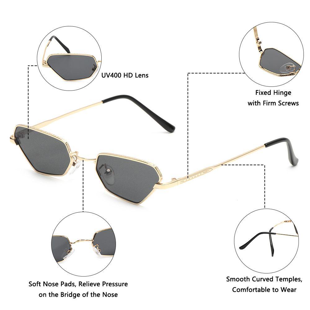 Kính Mát Tròng Nhỏ Chống Tia UV400 Màu Sắc Ngọt Ngào Thời Trang Cho Nữ