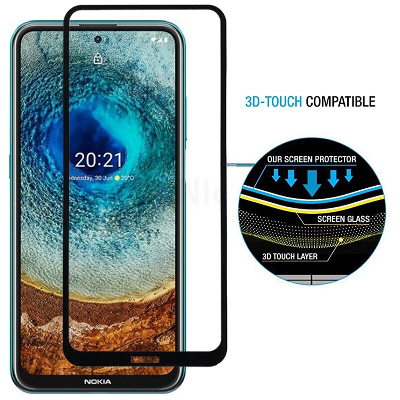 Kính Cường Lực 9H Bảo Vệ Toàn Màn Hình Cho Nokia X20 X10 Nokia X71 X7 X6 X5 XR20