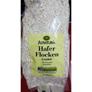 Yến mạch bio hafer flocken 500g của đức 80k 500gram