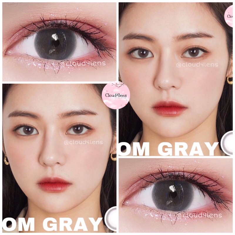 6 mẫu kính áp tròng XÁM TÂY, XÁM TỰ NHIÊN size S áp tròng, giãn nhẹ HSD 6 tháng GRAY LENS