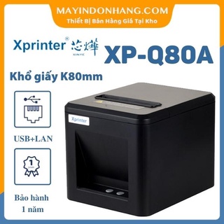 [Mã ELHAMS5 giảm 6% đơn 300K] Máy in bill Xprinter XP – Q80A [USB + LAN] in hoá đơn từ điện thoại giá siêu rẻ hiện nay