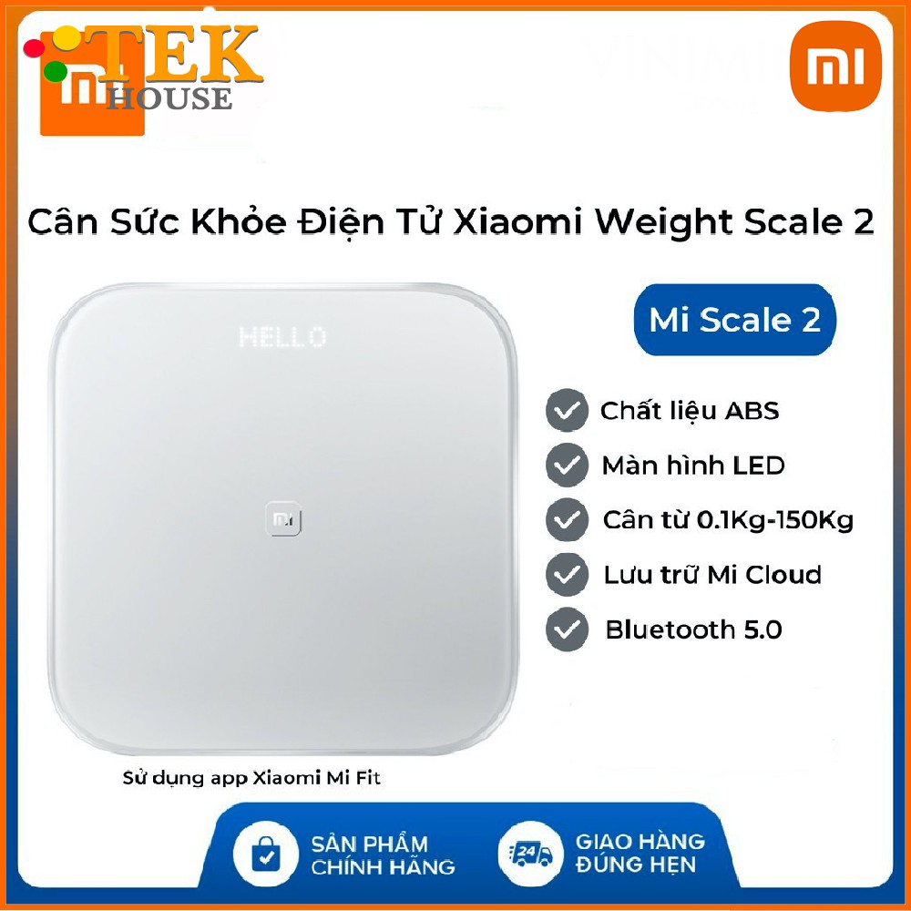 Cân Điện Tử Thông Minh Bluetooth Xiaomi Smart Scale Gen 2 – Bác Sĩ Gia Đình, Trợ Lý Sức Khỏe - TekHouse