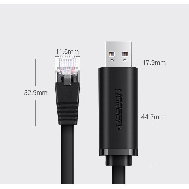 Cáp Lập Trình Console USB sang LAN Ugreen 50773 1.5M - Hàng chính hãng