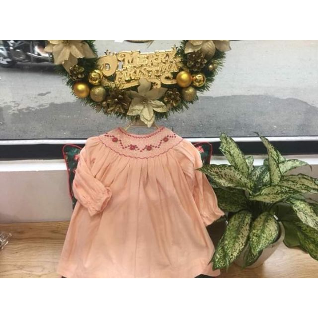 Váy smock dài tay
