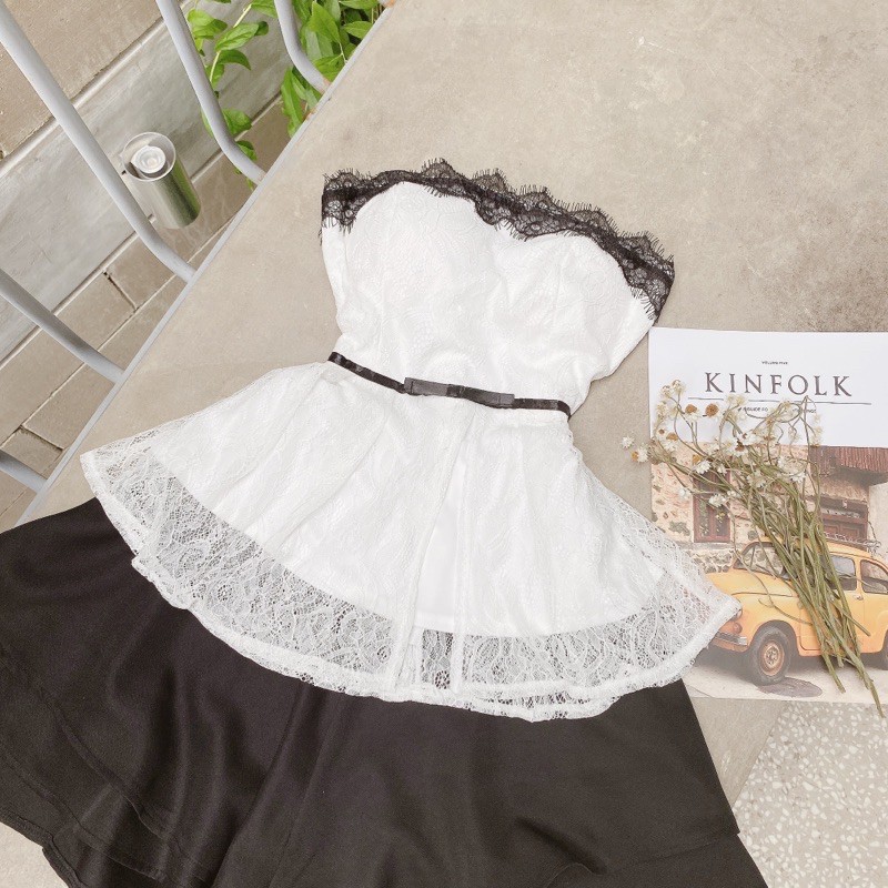 SET ÁO REN CÚP SHORT ĐEN