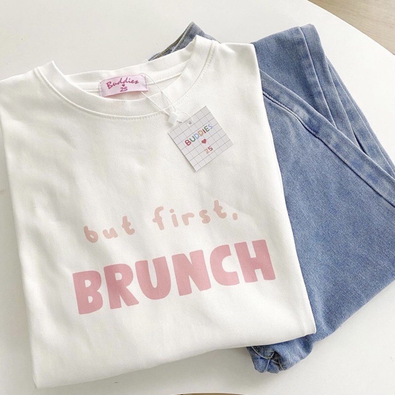 Áo thun Brunch, Áo Thun Tay Lỡ Freesize  Chất Cotton Thoáng Mát Thấm Hút mồ Hôi - Seolah fashion