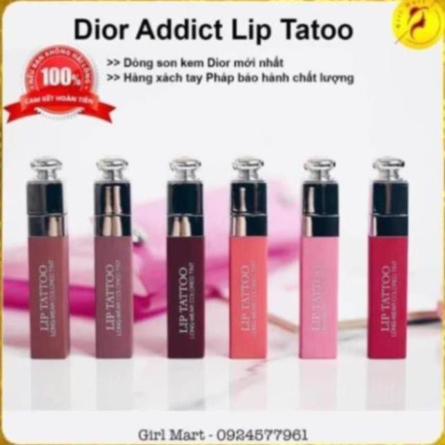 Dior Addict Lip Tattoo chính hãng mới nhất đáng mua nhất mọi thời đại son màu cam đất, cam đỏ, đỏ berry, hồng san hô