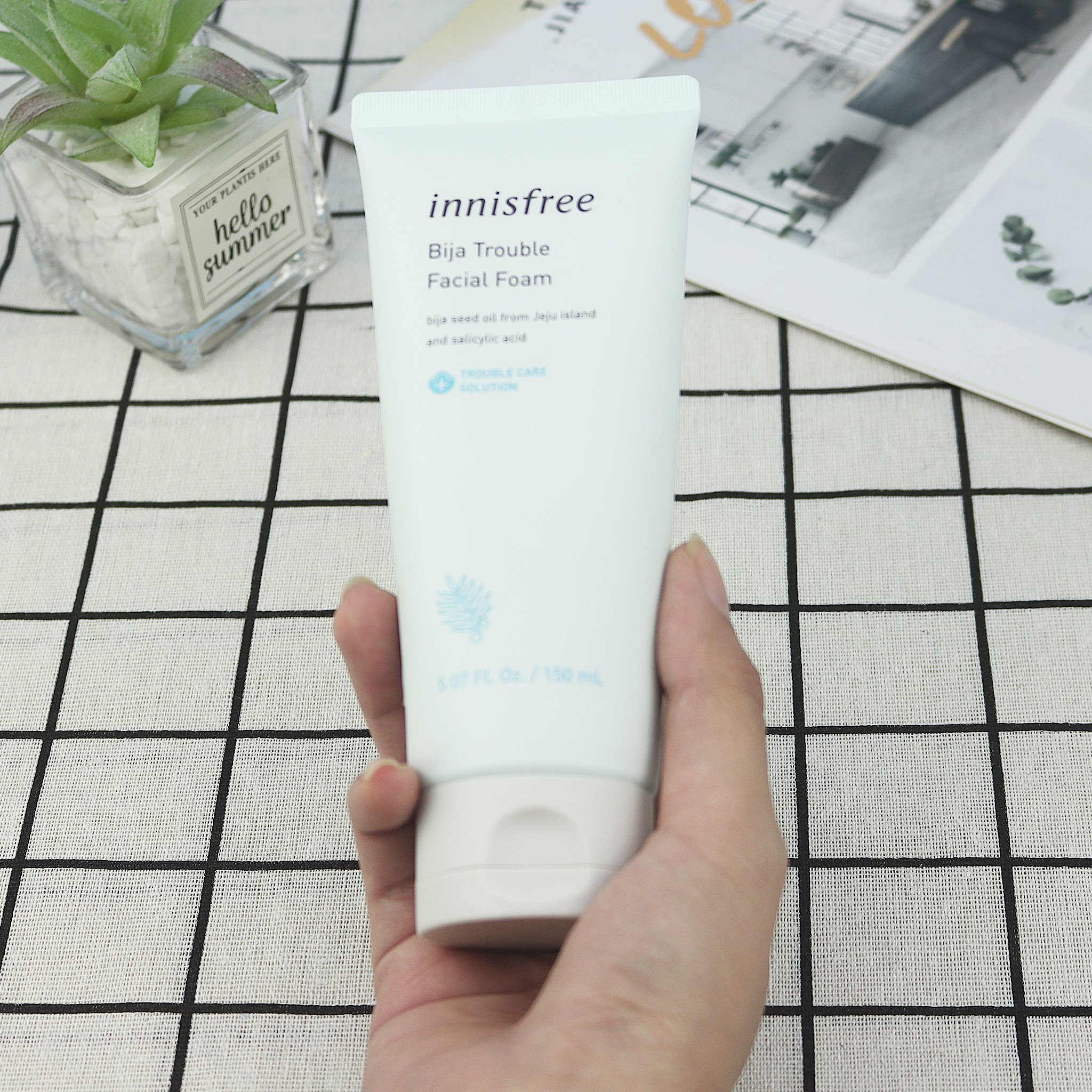 [CHÍNH HÃNG] Sữa Rửa Mặt Innisfree Bija Trouble Facial Foam 150ml - Cho Da Mụn