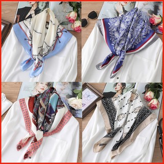 Khăn Turban Vuông - Khăn Lụa Vuông - Khăn Vuông Trùm Đầu Size 70x70cm Hàng Cao Cấp