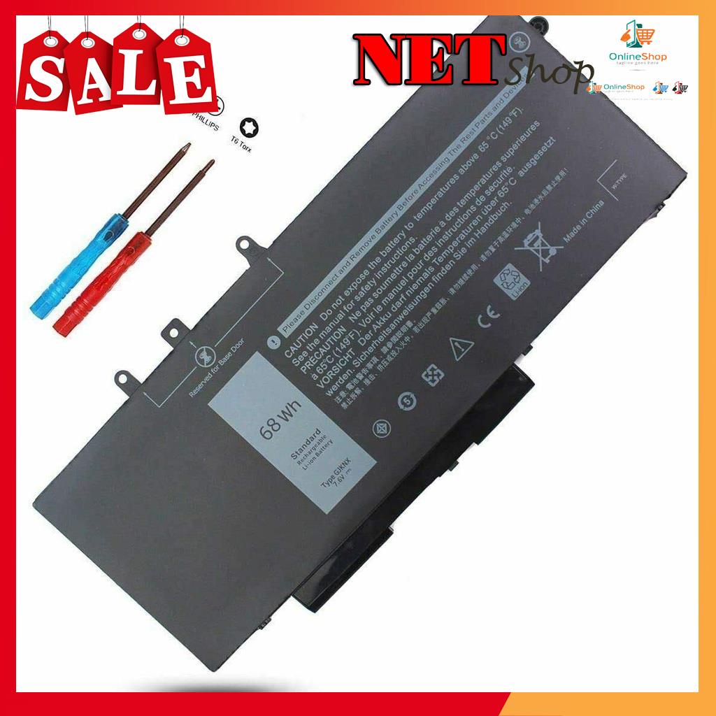 💖 Pin Laptop Dell Latitude E5480 5580 E5490 Precision 3520 GJKNX Battery 68Wh