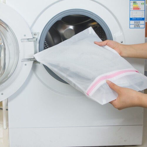 Túi giặt đồ máy giặt túi lưới giặt đồ lót quần áo hình tròn hình chử nhật loại tốt dây khóa kéo bảo vệ đồ giặt