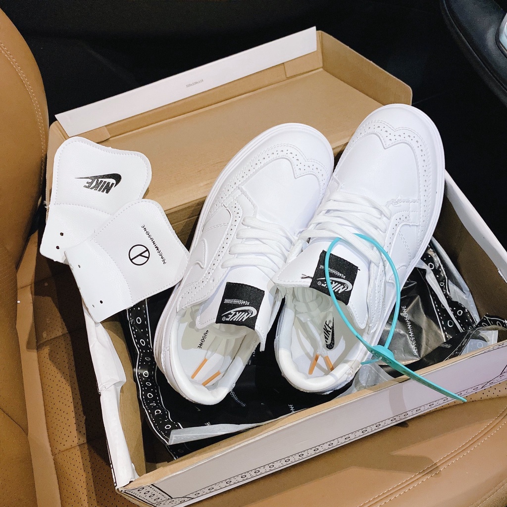 Giày thể thao sneaker Kwondo 1 x G-Dragon Peaceminusone – Triple White màu trắng dành cho nam nữ