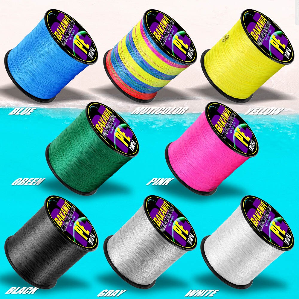 Cuộn Dây Câu Cá Bện 4 Sợi 10-120LB PE 300M