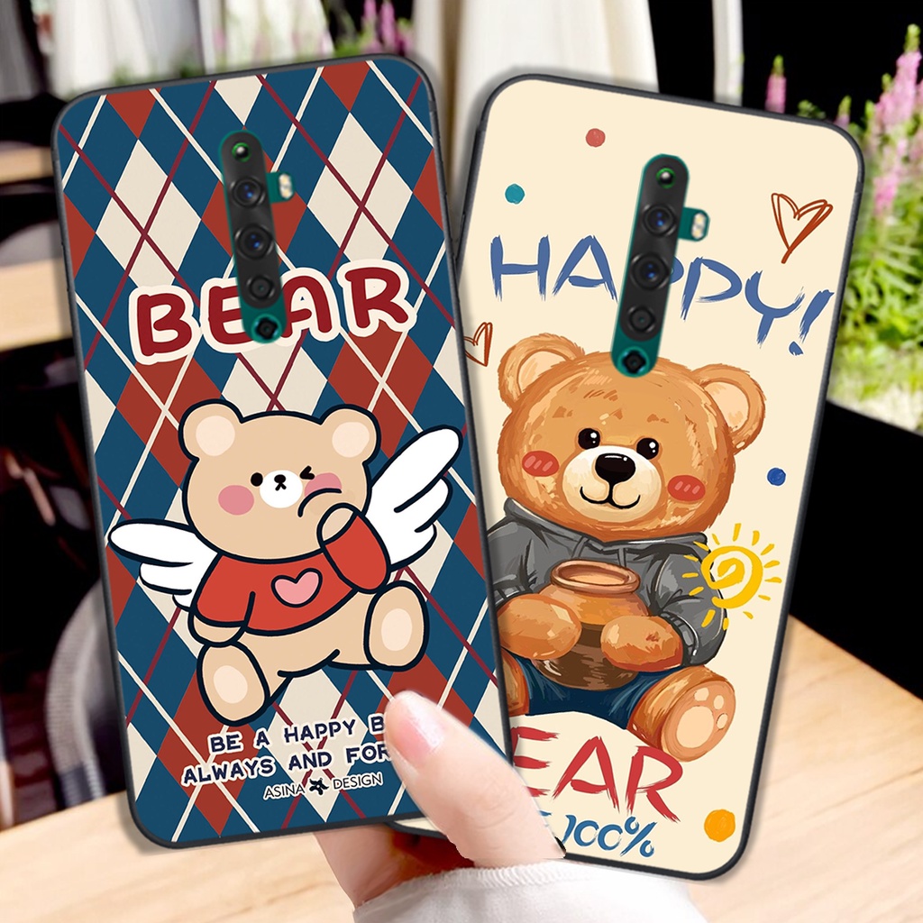 Ốp lưng Oppo Reno / Reno 2 / Reno 2Z / Reno 2f / Reno2 F in hình cute, mẫu chú gấu siêu đẹp- GIÁ RẺ