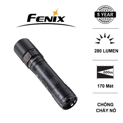 Đèn pin chống cháy nổ FENIX WF30RE độ sáng 280 lumen chiếu xa 170m pin 2600mAh
