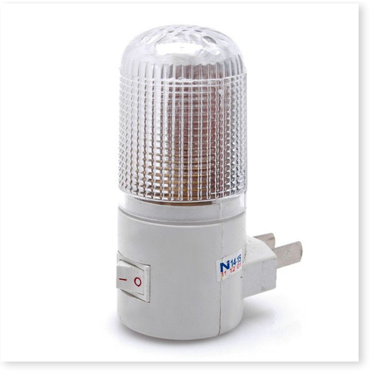 Đèn led - Xả Kho - Đèn ngủ hình trụ trắng có công tắc công suất 1w tròn ánh sáng dễ chịu