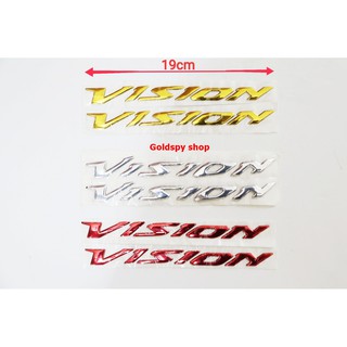 Tem chữ nổi Vision ( giá 1 cặp )