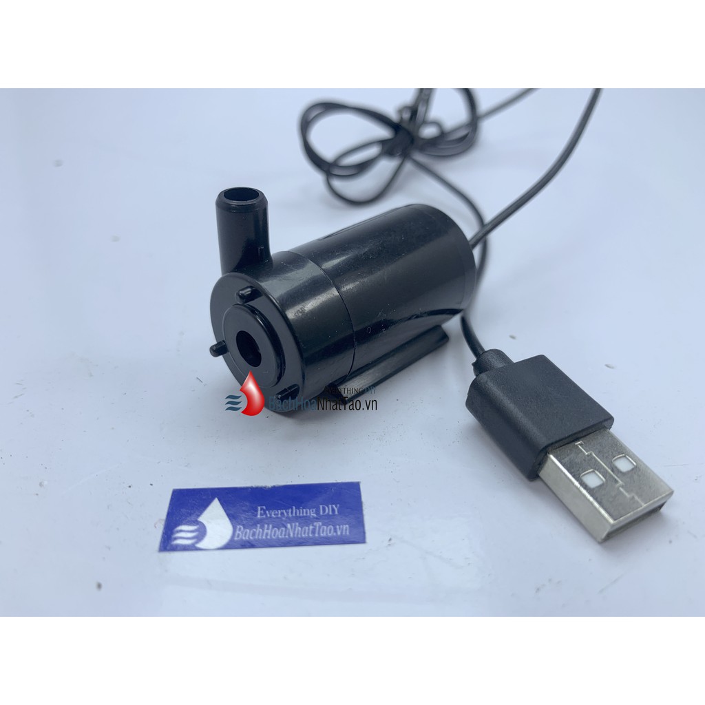 Động cơ bơm chìm mini USB 5V lưu lượng 1,6 lít / phút