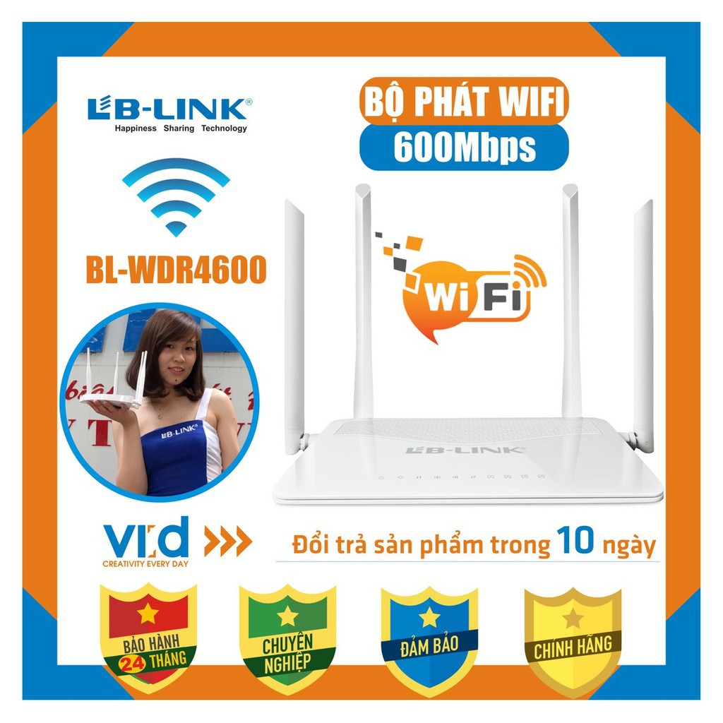 [BIG SALE].Bộ Phát Sóng Wifi XUYÊN TƯỜNG LB-LINK 11AC 750Mbps BL-WDR3750 - Sản phẩm chính hãng - Bảo hành 24 tháng !!!