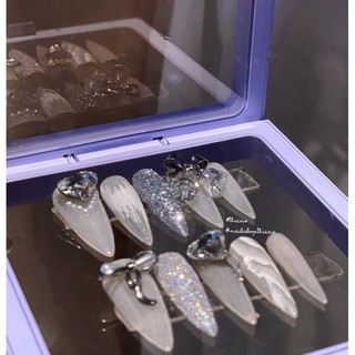 [Nails box] Móng úp giả thiết kế lấp lánh bling