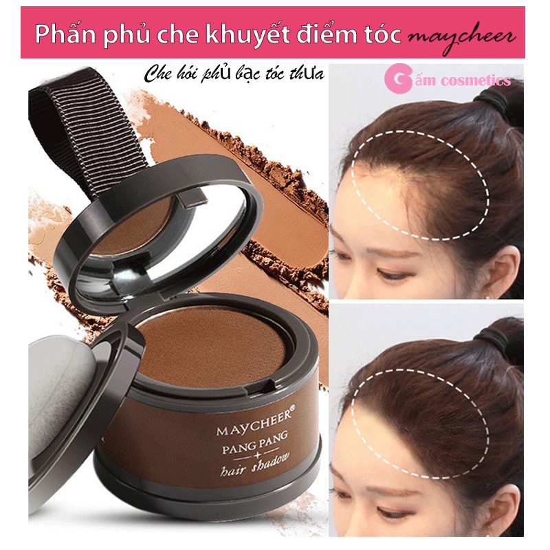 Phấn phủ che khuyết điểm tóc Maycheer che hói phủ bạc dặm chân tóc thưa nội địa Trung
