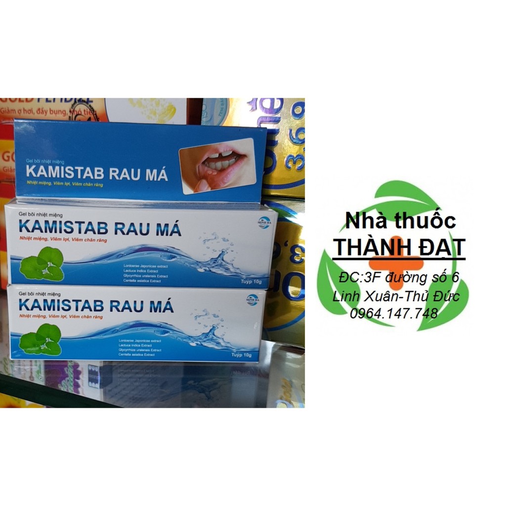 Gel bôi nhiệt miệng KAMISTAB RAU MÁ