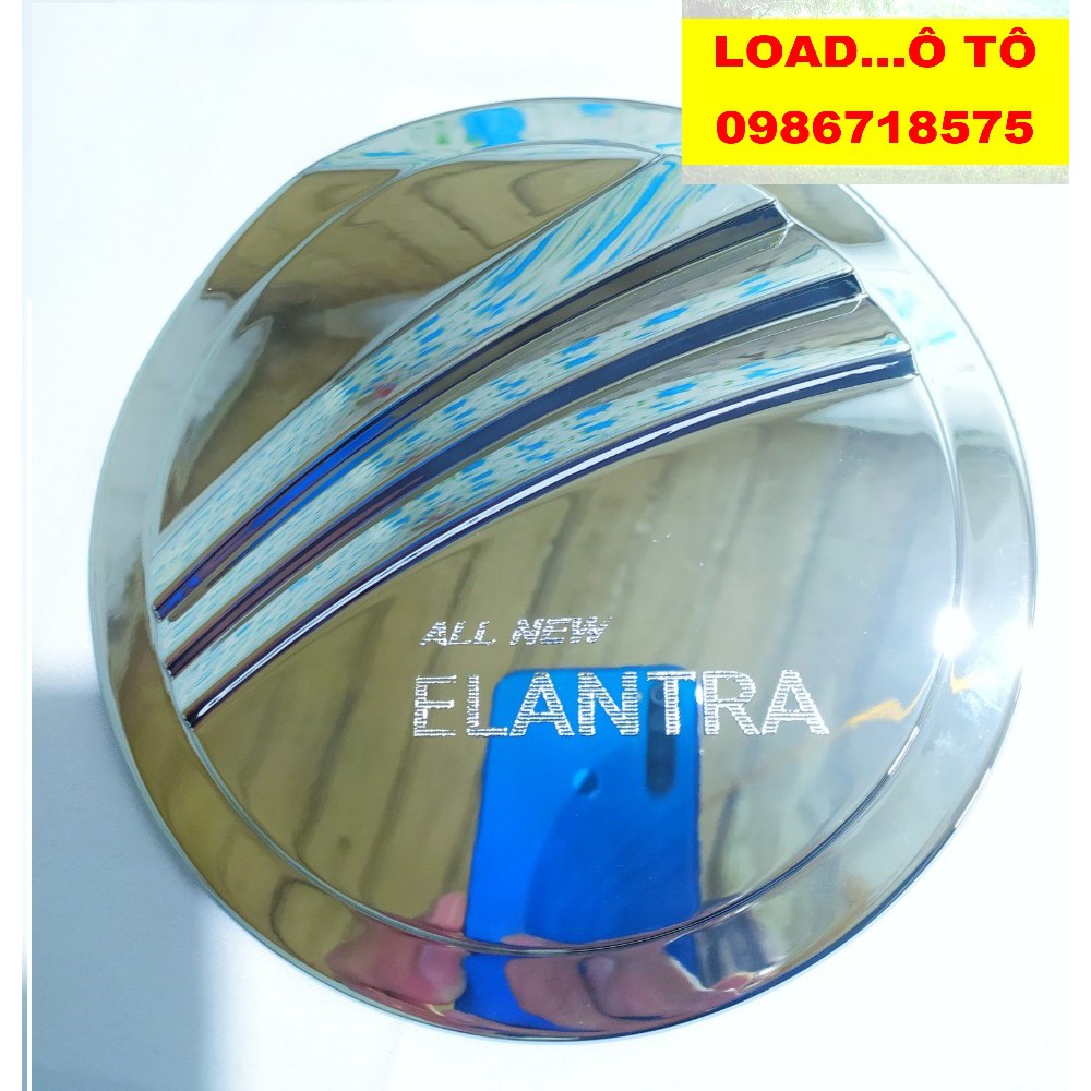 Ốp nắp bình xăng Huyndai Elantra 2022-2019 Nhựa ABS Mạ Crom Sáng Bóng