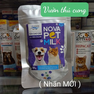 SỮA BỘT CAO CẤP - NOVA PET MILK CHO CHÓ MÈO SƠ SINH