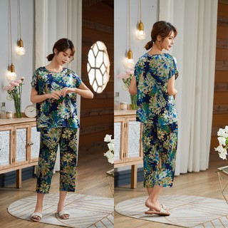 Đồ bộ vải lụa satin mát lạnh mặc nhà
