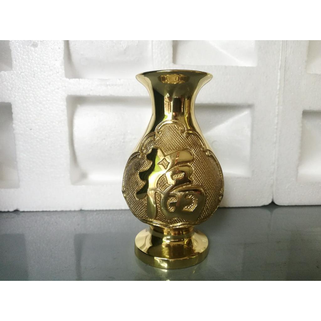 Bình bông nhí bằng đồng cao 12,5cm