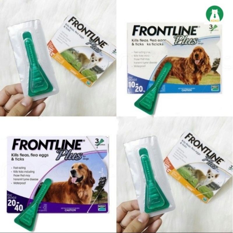 [Mã 44FMCGSALE1 giảm 10% đơn 250K] FRONTLINE Plus ( 1 tuýp ) Nhỏ gáy trị ve rận, bọ chét Chó