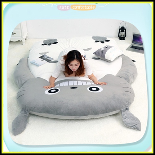 Đệm Lười TOTORO, Đêm Lười Thêu Hình Thú Siêu Đáng Yêu, Giường Lười Nằm Đọc Sách Chất Liệu Có Độ Đàn Hồi Cao | BigBuy360 - bigbuy360.vn