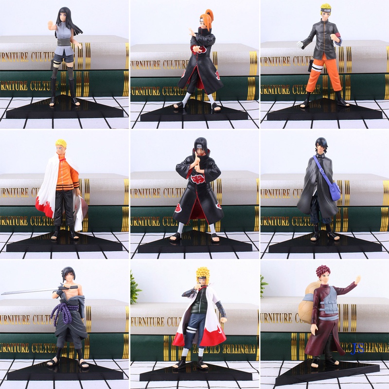 Mô Hình Đồ Chơi Nhân Vật Anime Naruto Hokage Kakashi Sasuke Bằng Pvc Để Bàn Trang Trí