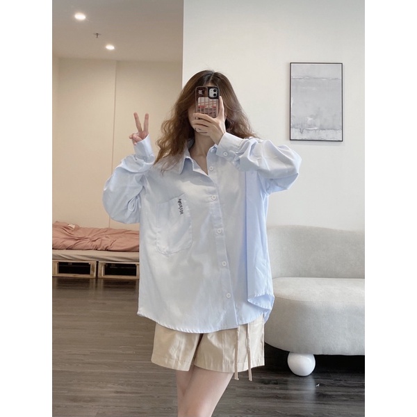Sơ mi ulzzang oversize