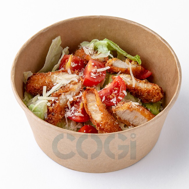 50 CÁI HỘP GIẤY KRAFT 750ML HOẶC 950ML KÈM NẮP PET/ 50 PCS KRAFT PAPER BOWL 750ML OR 950ML WITH PET LID