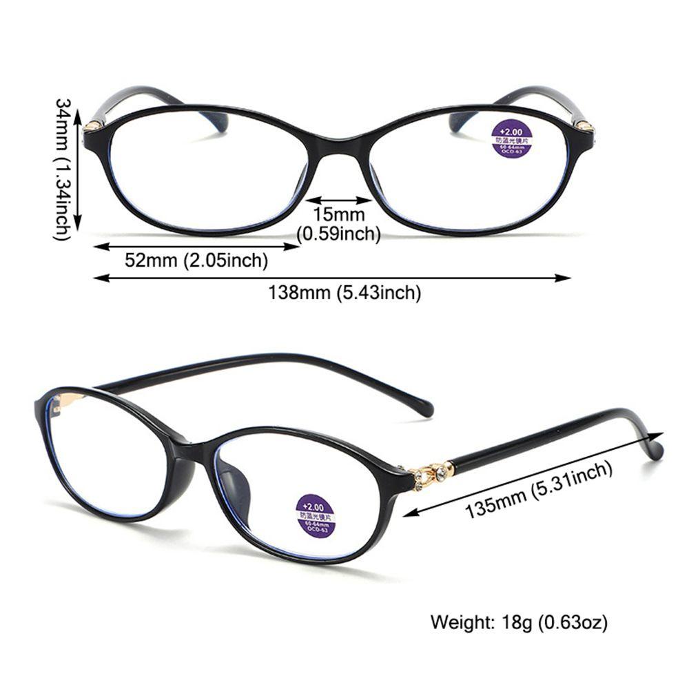 Kính Đọc Sách Gọng Oval Màu Xanh Dương