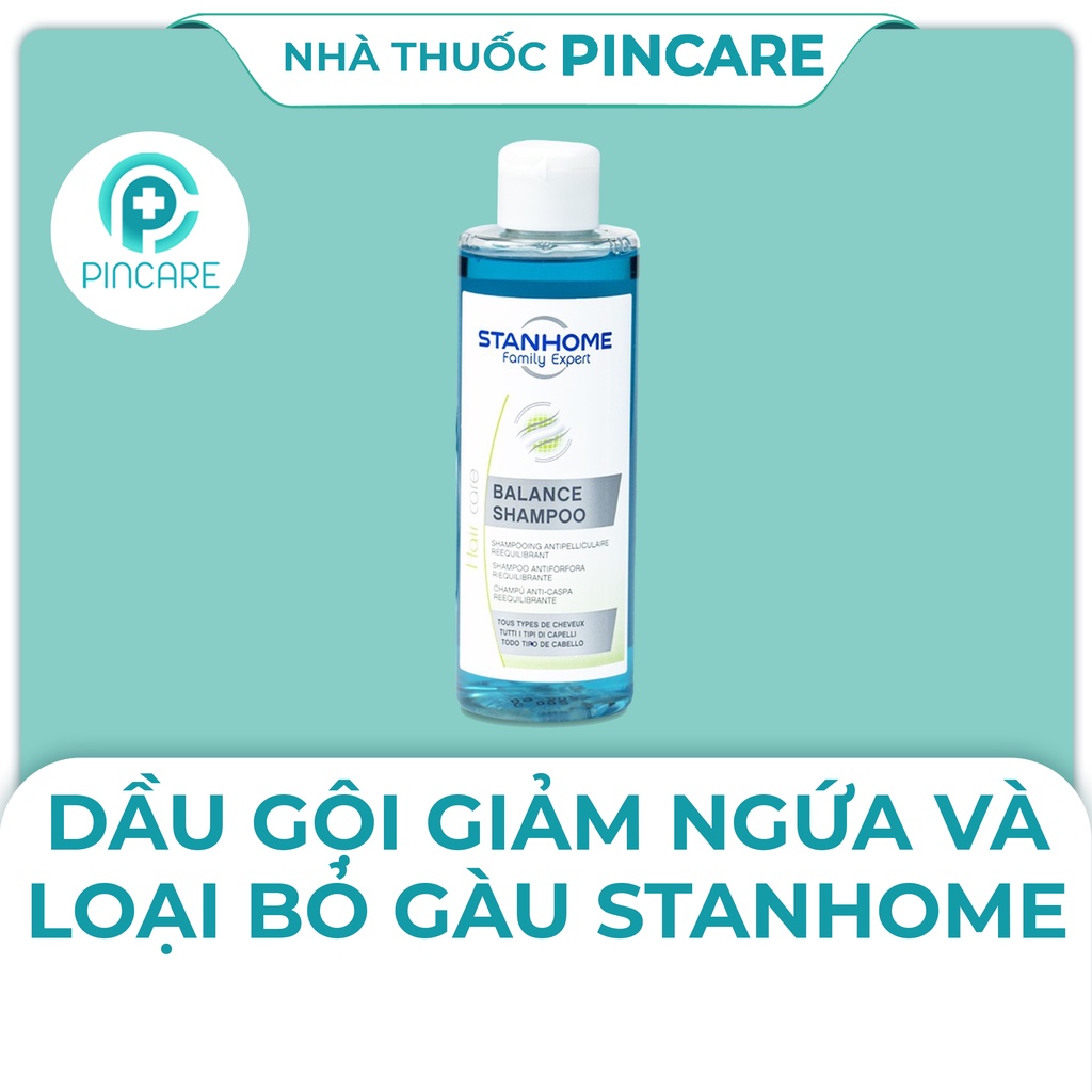 Dầu gội đầu Stanhome Balance Shampoo 200ml - Dầu Gội Làm Sạch Và Ngăn Ngừa Gàu - Hàng chính hãng - Nhà thuốc Pincare