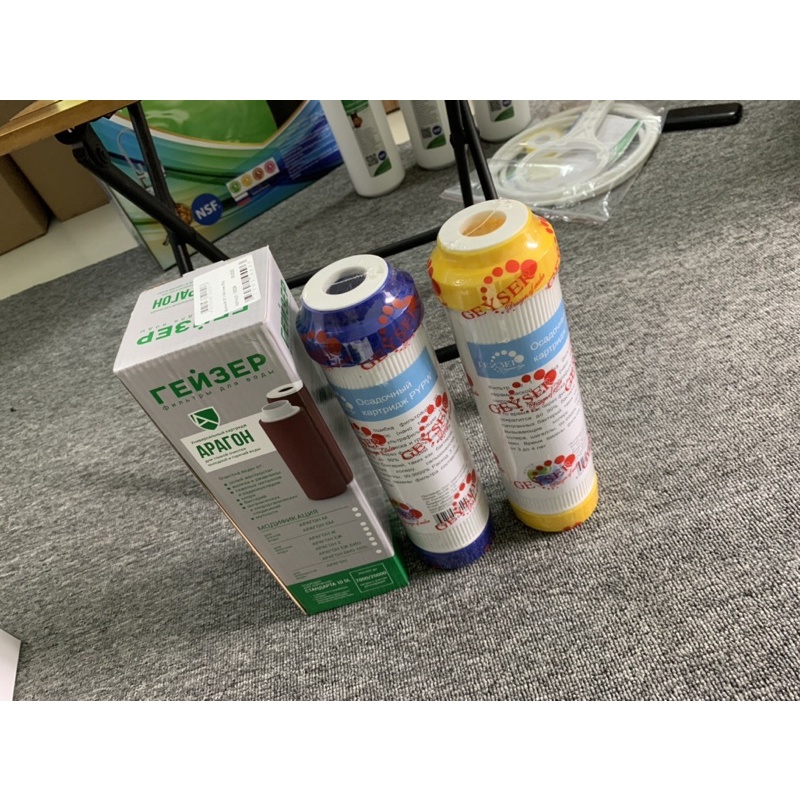 Lõi Lọc  Số 123 Geyser NaNo 👉 Bộ 3 Lõi Lọc Số 123 Dành Cho Máy Không Nước Thải Không Điện, Bộ Lọc Máy Kiềm