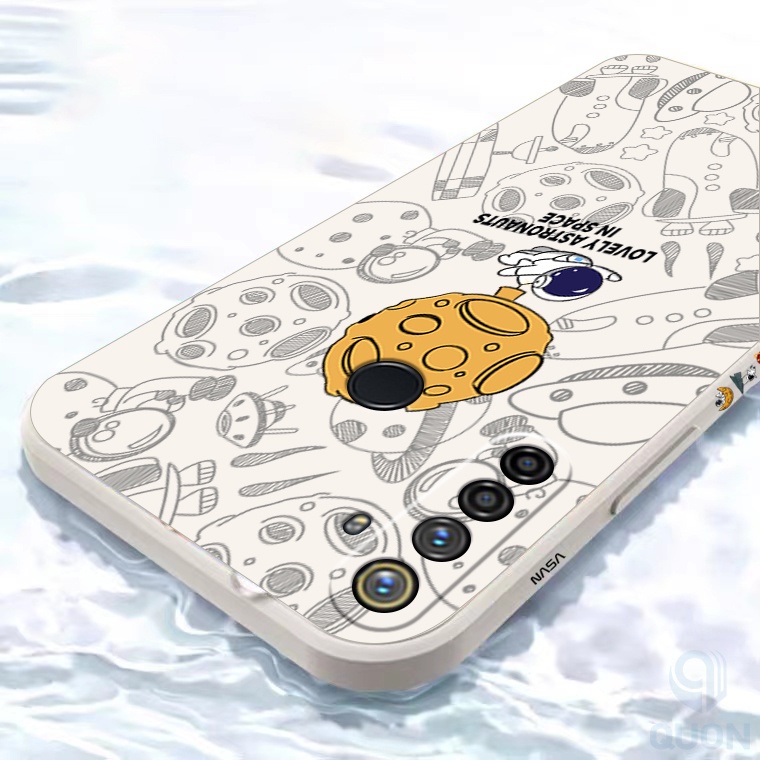 Ốp điện thoại silicon mềm phi hành gia dành cho Realme 8 7 5 6 Pro 6i 7i 8i v13 C17 A16K