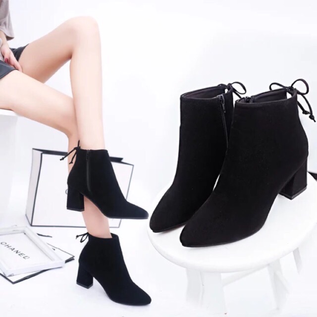 Bốt nơ sau - bốt da lộn- bốt xinh
