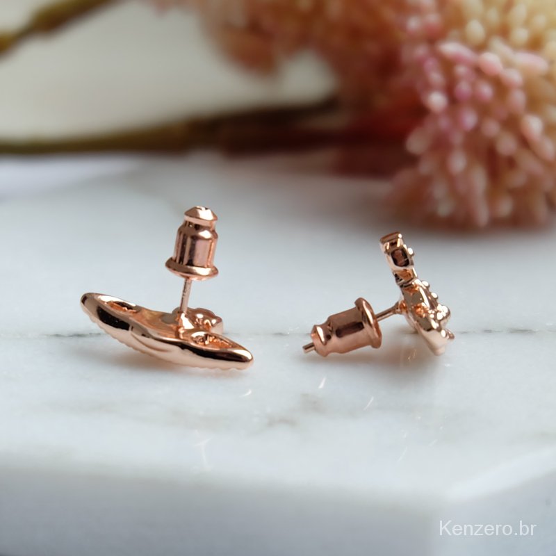 Bông Tai Vivienne West wood Thiết Kế Nhỏ Nhắn Xinh Xắn