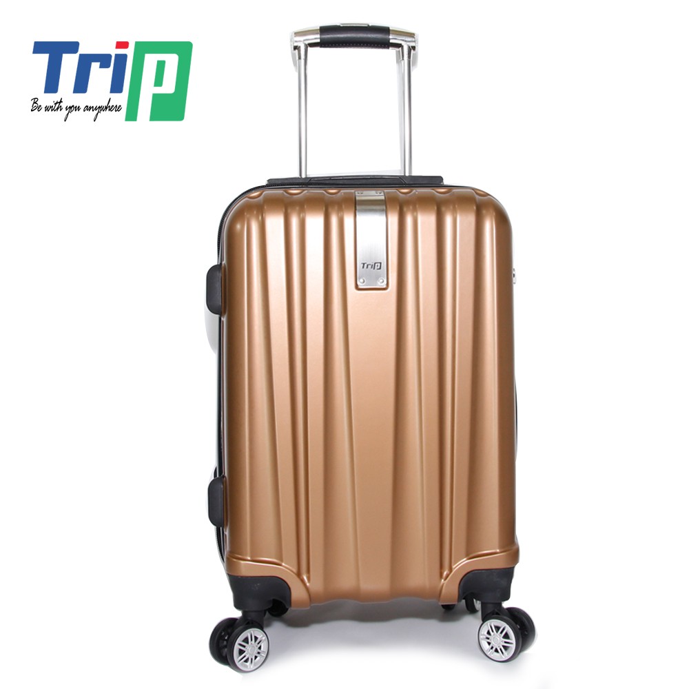 Vali Nhựa Bóng TRIP PC022A - Size 50cm - Màu Vàng Đồng